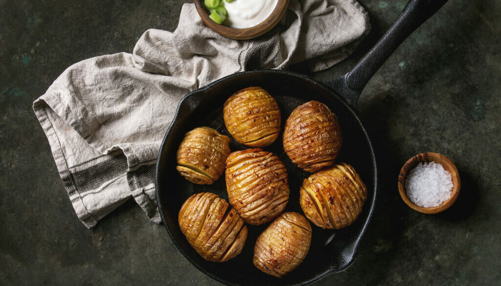 Accordion baked potatoes