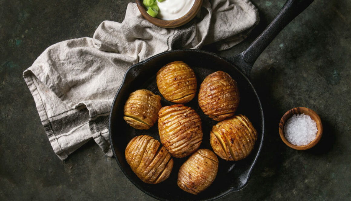 Accordion baked potatoes